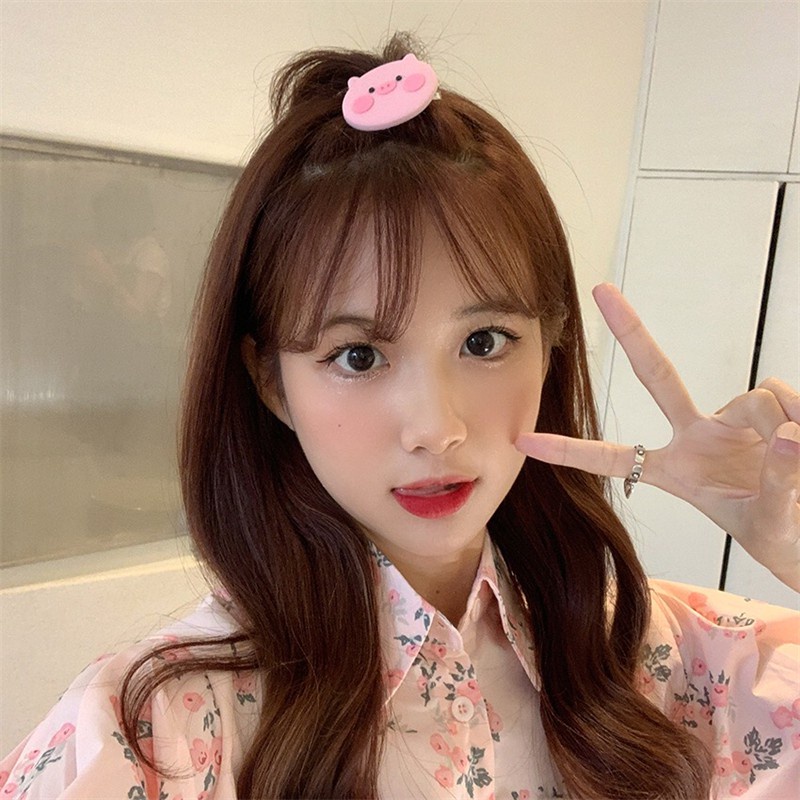 Kẹp Tóc Hình Chú Heo Dễ Thương Thời Trang Mùa Hè Cho Bé Gái F428