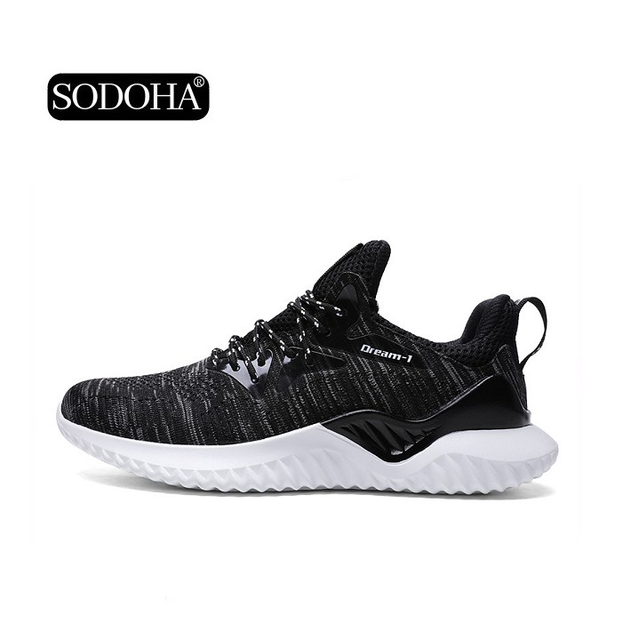 Giày Sneaker Nam Thể Thao SODOHA SDH01810TG Trắng Xám