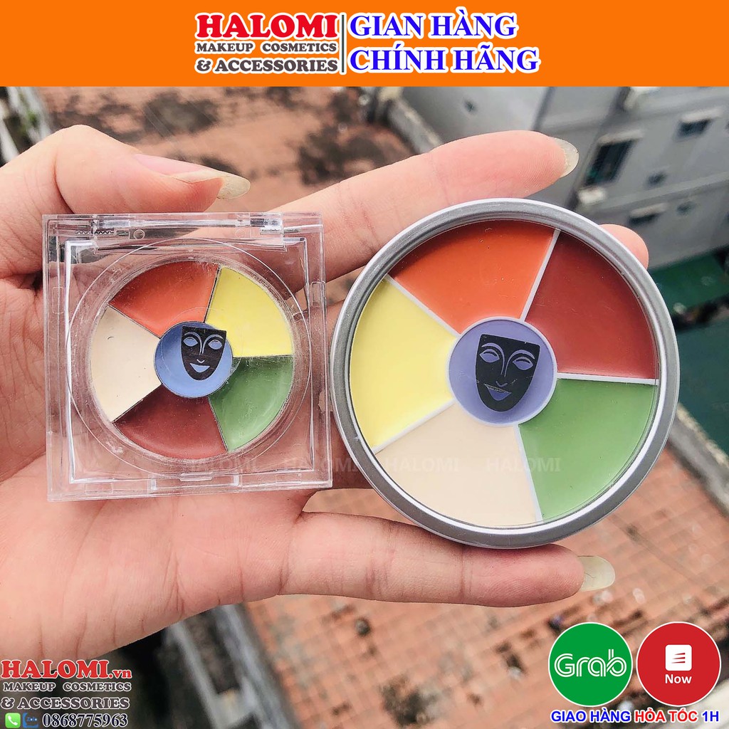 Che khuyết điểm triệt sắc Kryolan dạng chiết 6 ô màu che mọi khuyết điểm