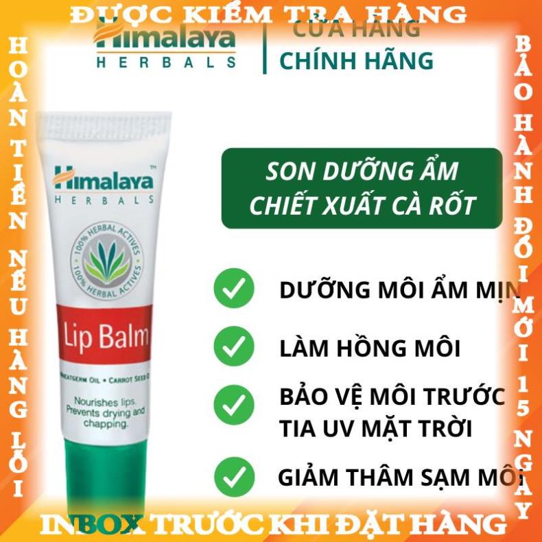 Son dưỡng hồng môi chiết xuất cà rốt Himalaya Lip Balm 10g  baochau