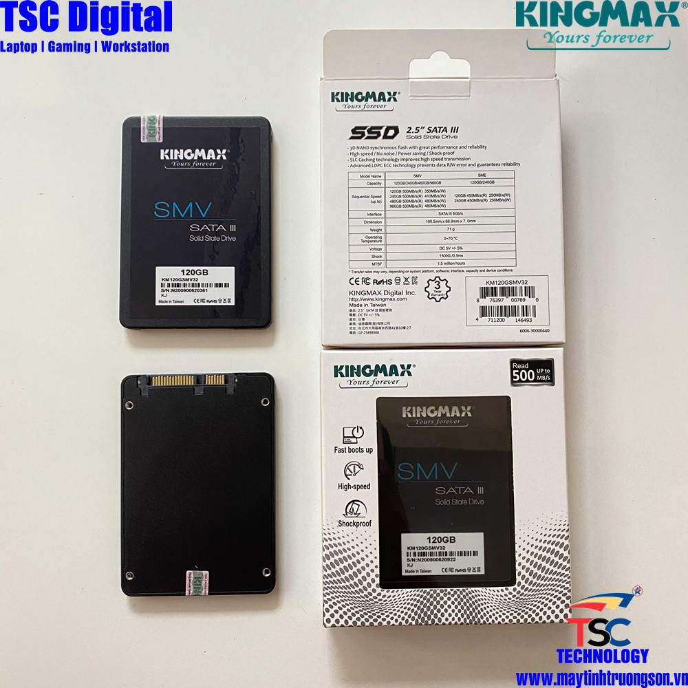 Ổ cứng SSD Kingmax Sata III 120 GB New 100% Thùy Linh Phân Phối