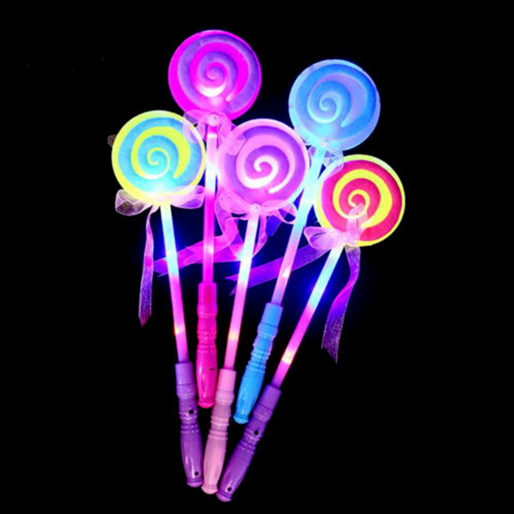 Đồ chơi đũa thần có đèn LED kiểu cây kẹo mút độc đáo