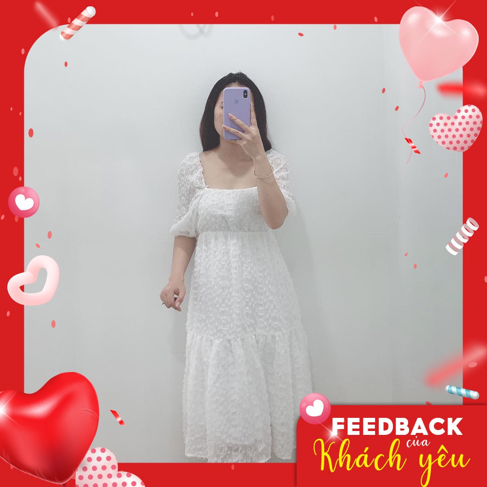 [Mã MABR07062 giảm 8% tối đa 50K đơn từ 249K] Đầm nữ babydoll nhún eo GUMAC màu trắng, đủ size DB3101 | BigBuy360 - bigbuy360.vn