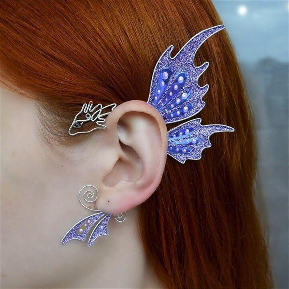 NIUYOU Bông Tai Trang Sức Hình Bướm Không Xỏ Lỗ Thời Trang Cho Nam Và Nữ