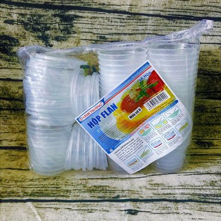 FLAN 0 - Bộ 50 khuôn nhựa TRÒN số 0 làm bánh FLAN hiệu Vĩnh Trường (CÓ NẮP)