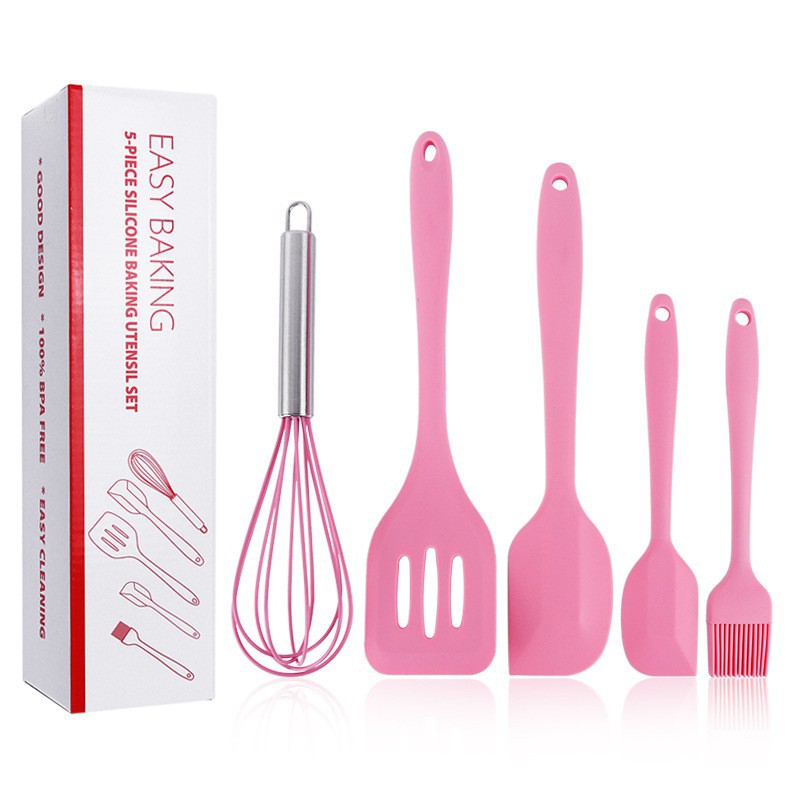 Bộ dụng cụ làm bánh 5 món silicone cao cấp -  5 easy baking silicon