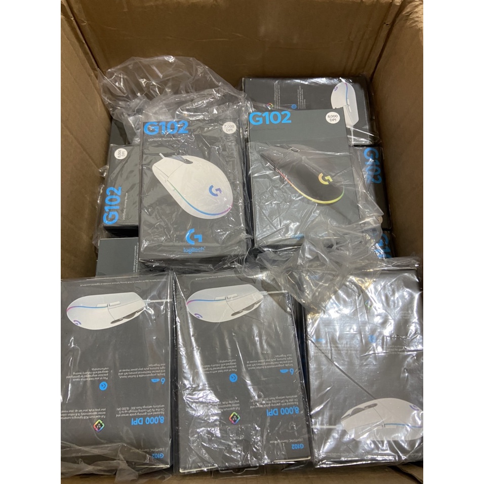 Chuột gaming LOGITECH G102 ,Chuột chơi game có led Rgp Độ Chính Xác Cao 8000dpi,tặng kèm bàn di chuột bảo Hành 12 tháng