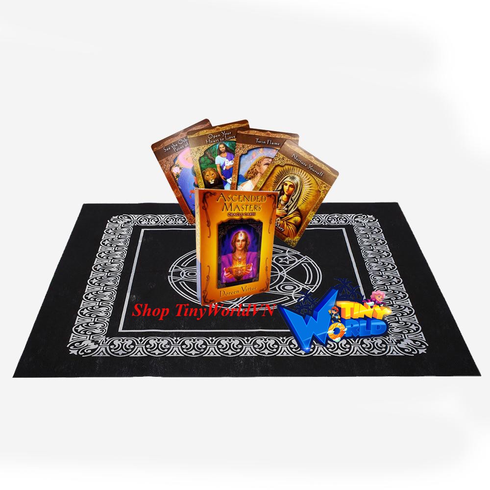 Combo Bộ Bài Bói Tarot Bói Ascended Masters Oracle H9 New và Khăn Trải Bàn Tarot