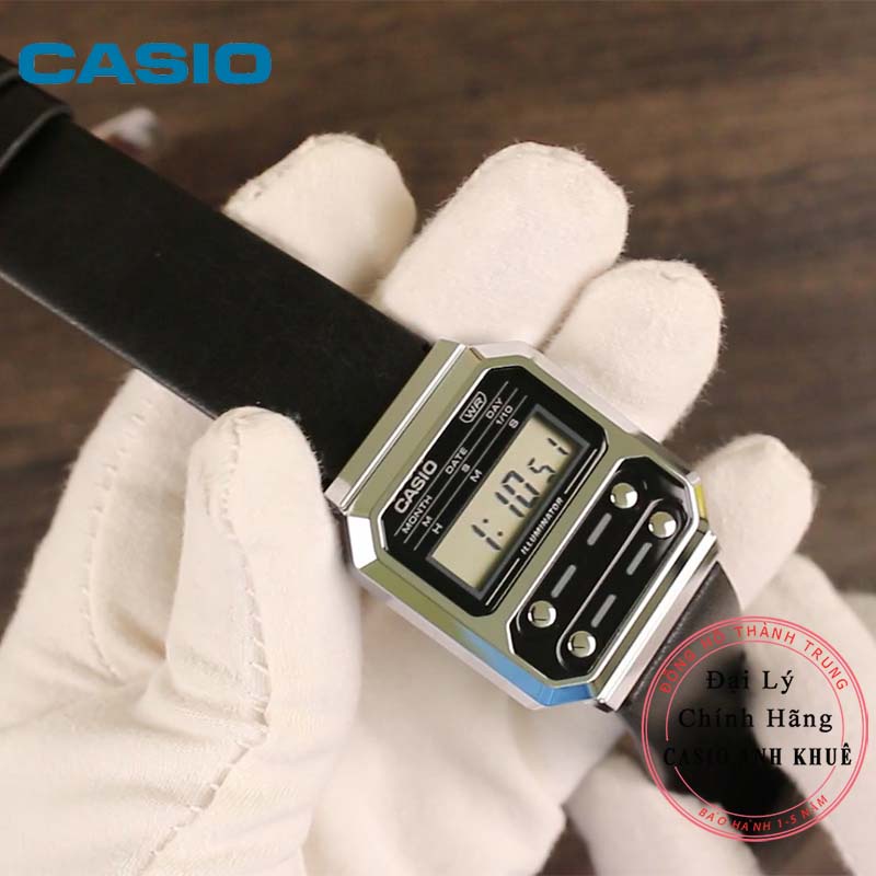 Đồng hồ Unisex Casio Vintage A100WEL-1ADF dây da