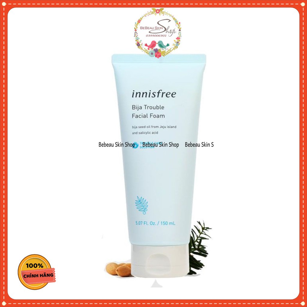 Sữa rửa mặt INNISFREE BIJA TROUBLE FACIAL FOAM