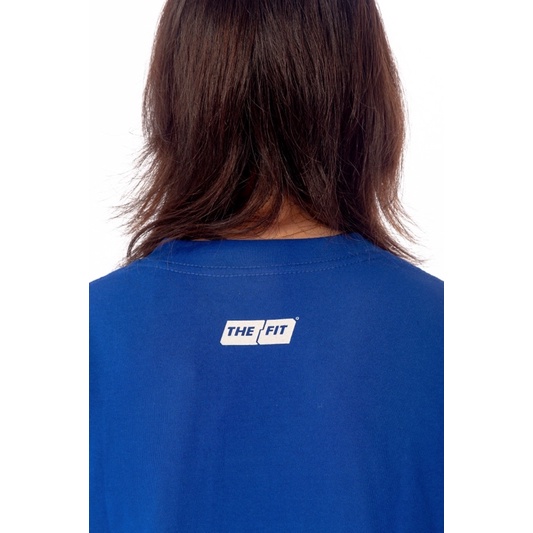 Áo thun UNISEX localbrand THE FIT EMBOSSED LOGO TEE BLUE, áo localbrand chính hãng in nổi, 100% cotton