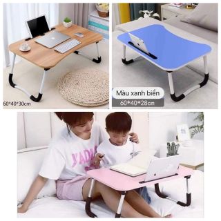 Bàn học gấp gọn đa năng có chỗ để điện thoại