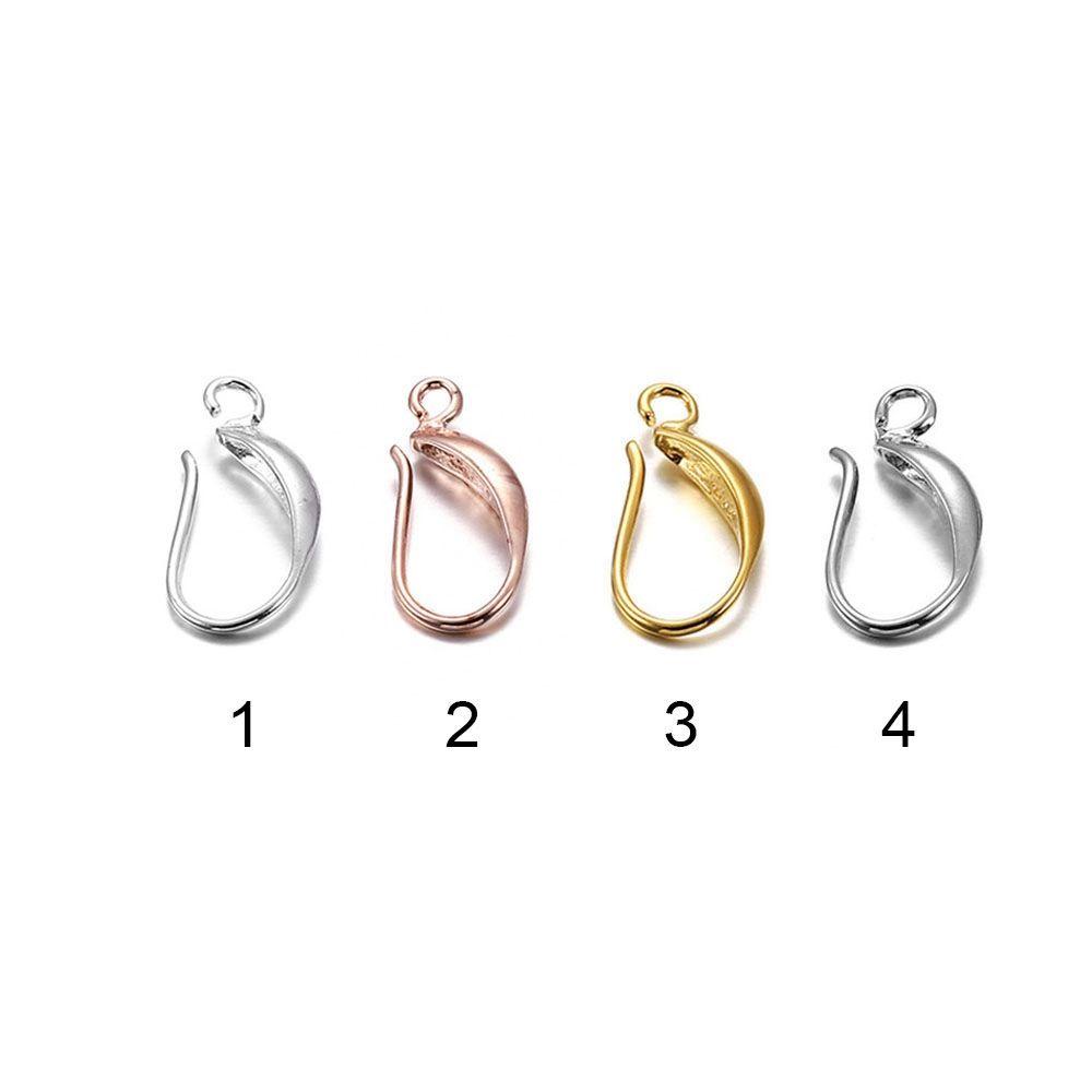 Set 12 Móc Làm Bông Tai DIY 4 Màu Kích Thước 17 * 8mm|Dụng Cụ Làm Trang Sức Mạ Vàng