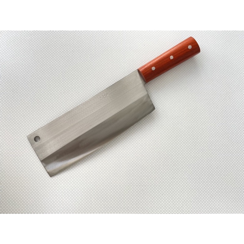 Dao chặt xương bằng thép Nhật trắng không gỉ - Chuôi gỗ - thương hiệu làng rèn Lý Nhân