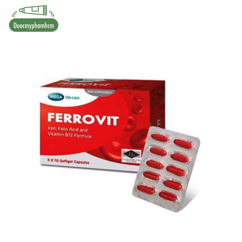 Viên bổ sắt FERROVIT - Hộp 50 viên