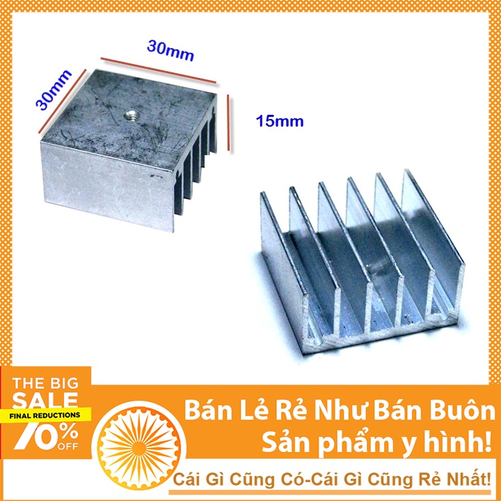 Miếng Tản Nhiệt Nhôm TDA2003 3x3x1.5cm