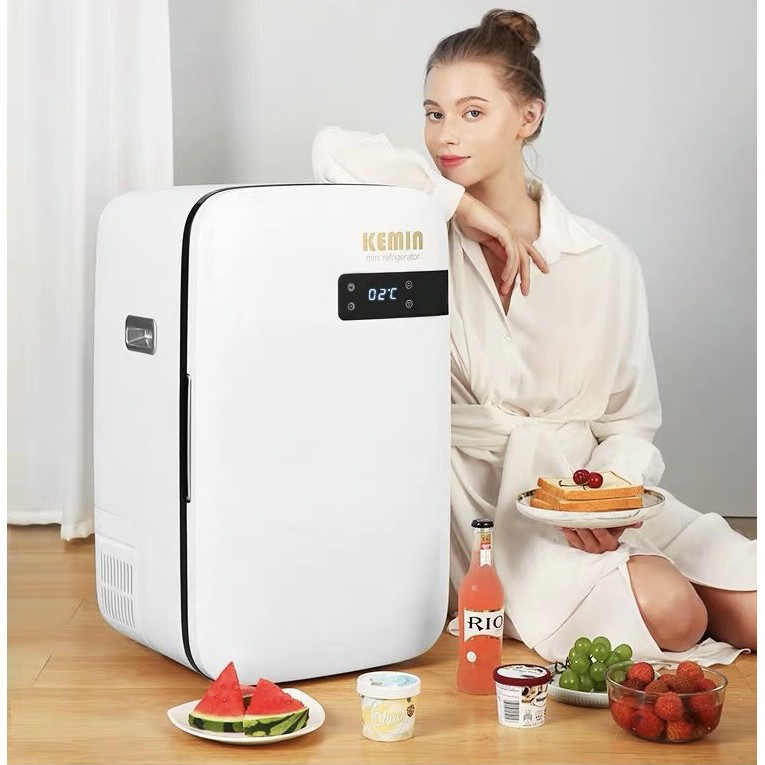 (SẴN)Tủ lạnh mini kemin bảo quản mĩ phẩm trữ sữa có ngăn đá 32L