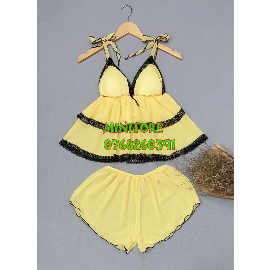 [SIZE 60-90KG] ĐỒ NGỦ VOAN DỄ THƯƠNG SIZE LỚN CÓ MÚT ÊM VIỀN REN HÔNG SIÊU ĐẸP, ĐỒ CỠ LỚN XƯỞNG NHÀ MAY BAO ĐẸP