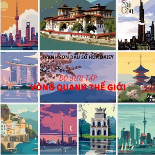 Tranh Tô Màu Theo Số DAISY Album Vòng Quanh Thế Giới (2)
