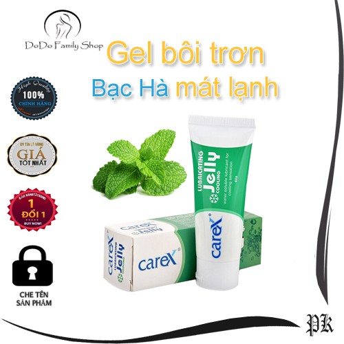 Gel bôi trơn CareX Jelly Cooling chống khô vùng kín chứa tinh chất bạc hà mát lạnh cho cảm giác vô cùng khác lạ