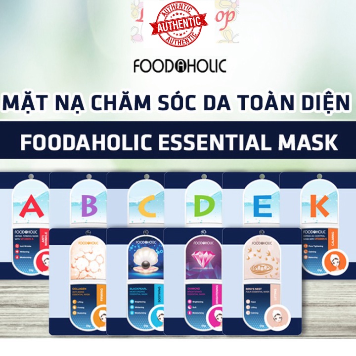 [Mã giảm giá shop] Mặt Nạ Foodaholic Essential Mask Chăm Sóc Da Toàn Diện