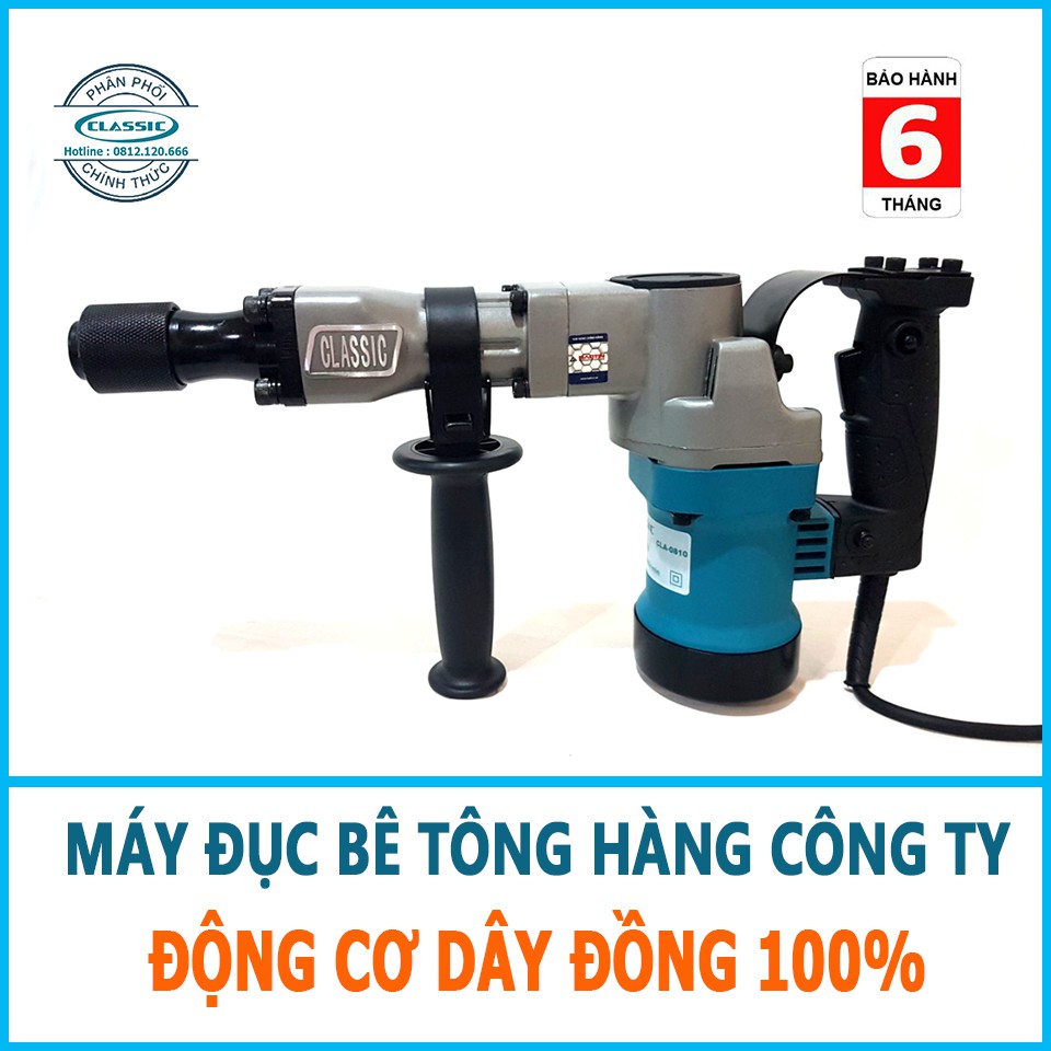 Máy đục phá bê tông chính hãng CLASSIC 1300W mã CLA-0810
