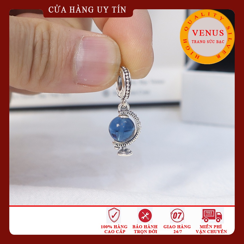 [Charm bạc 925 cao cấp] Bộ sưu tập charm màu xanh đậm- Mã sản phẩm VENUSKKC