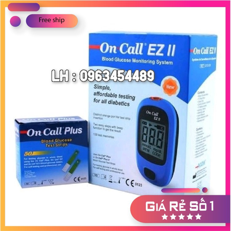 [ BH TRỌN ĐỜI ] Máy Đo Đường Huyết Acon On-Call Ez II + 25 que thử