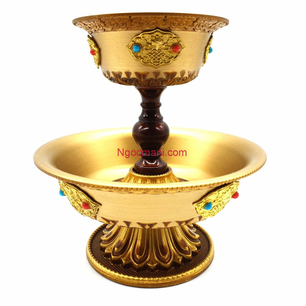 Bộ ly cúng hộ pháp 13cm tây tạng