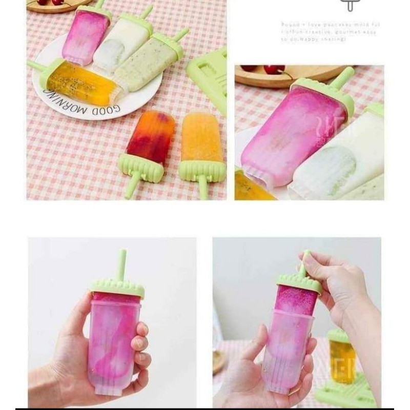 Bộ khuôn làm kem 6 que