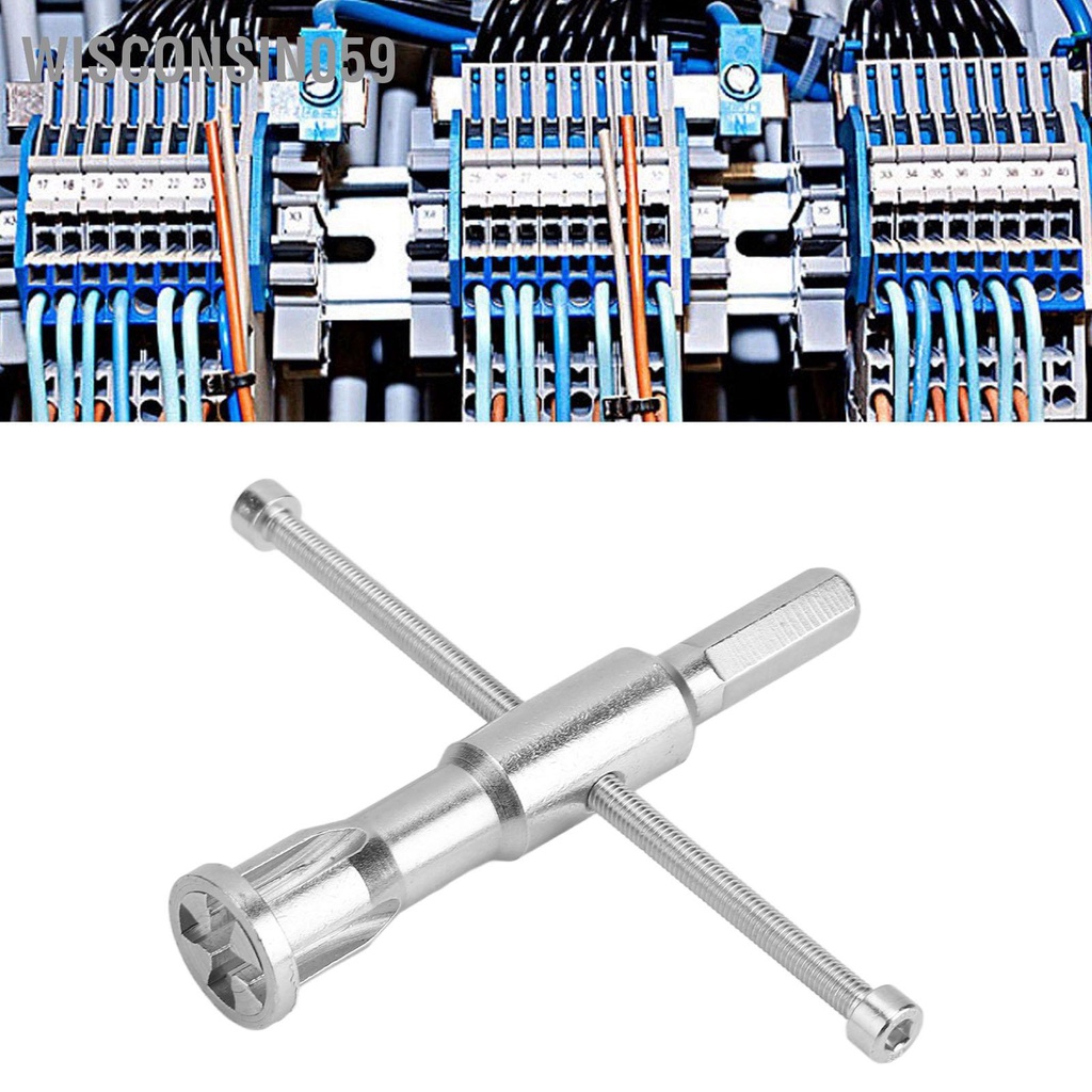 Wisconsin059 Dụng cụ xoắn dây 2 5‑4mm² 5 lỗ Bộ dụng cắt thép cho máy khoan điện