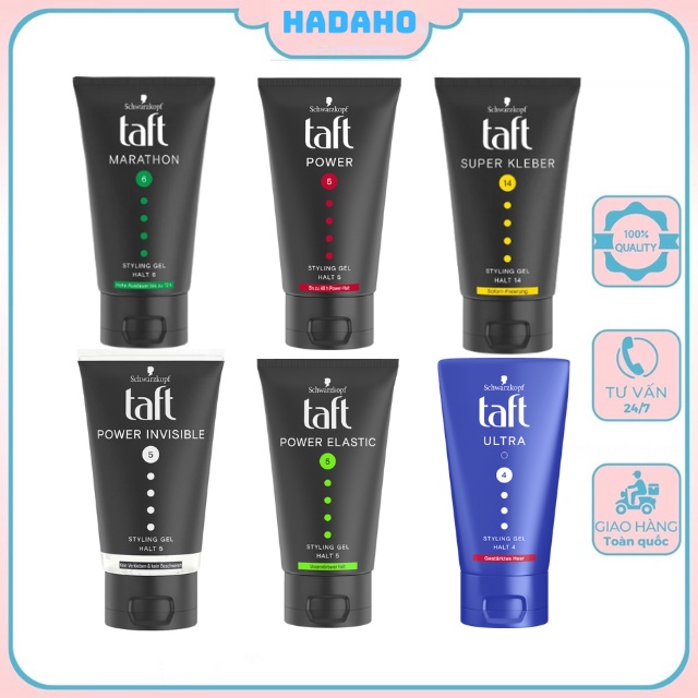 Gel Vuốt Tóc, Sáp Tạo Kiểu Tóc Taft Schwarzkopf 150ml Giúp Tạo Kiểu Tóc Như Ý Muốn Hương Thơm Nhẹ Nhàng-Nội Địa Đức