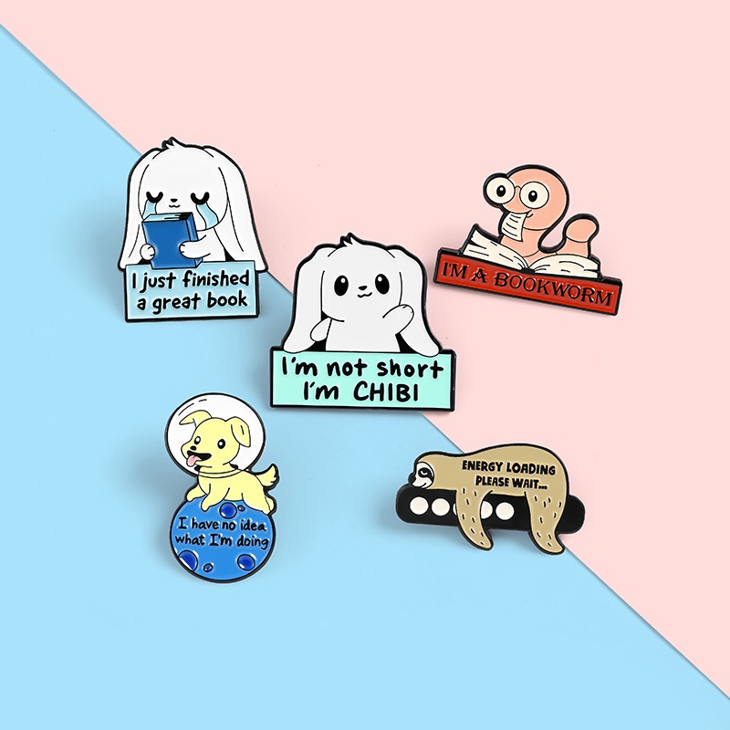 Ghim cài áo hình động vật hoạt hình dễ thương