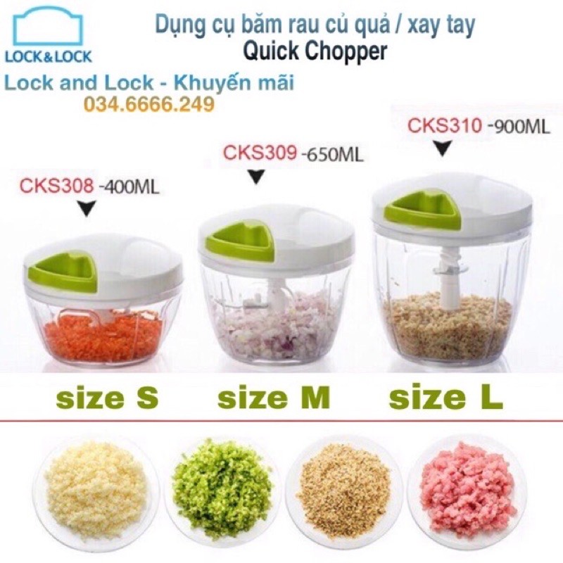 DỤNG CỤ BĂM XAY TỎI ỚT RAU CỦ QUẢ-CKS308P-CKS309G-CKS310BLU