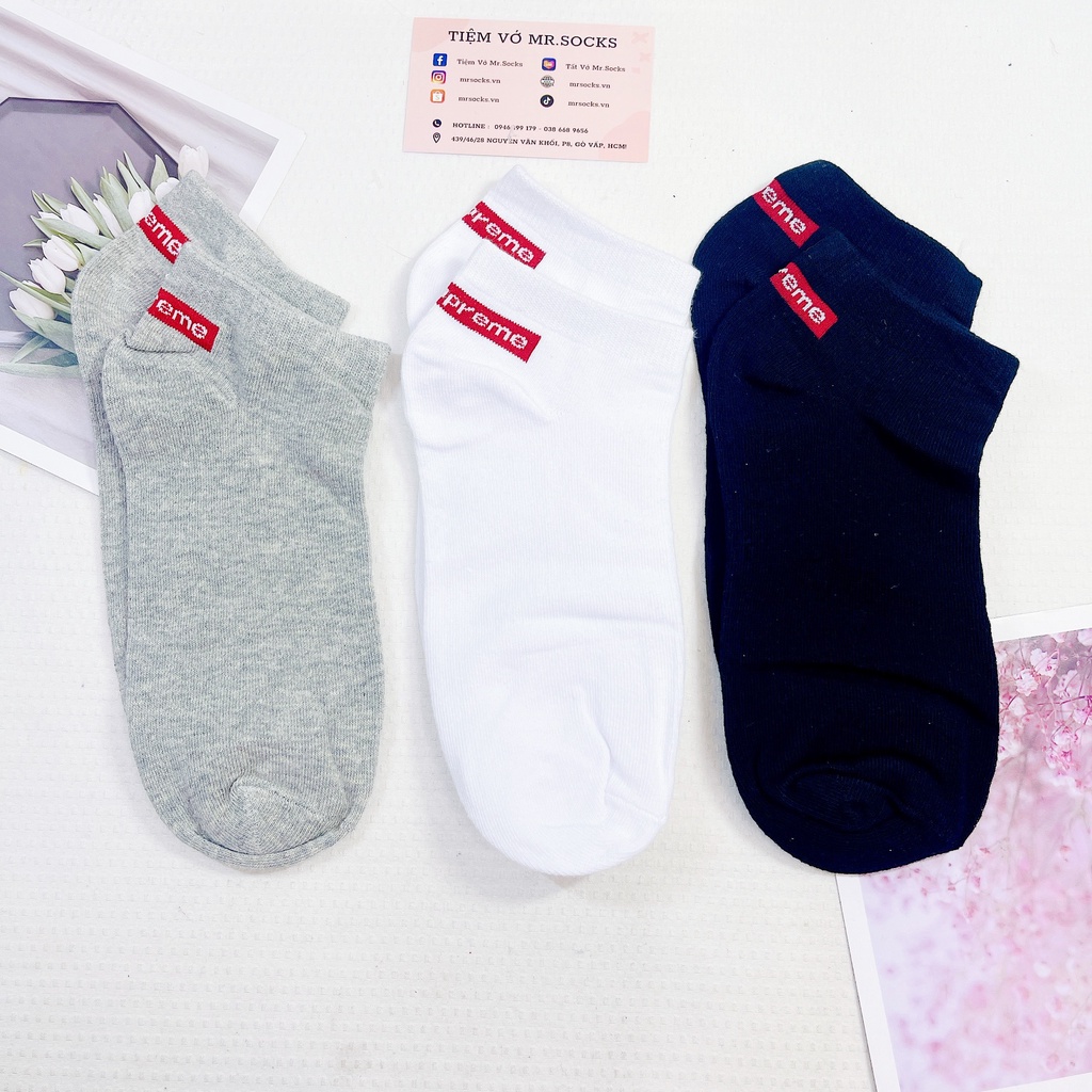 Tất cổ ngắn nam nữ vớ trơn sup gót cố thấp thời trang hàn quốc đẹp giá rẻ cotton kháng khuẩn MRSOCKS VN060