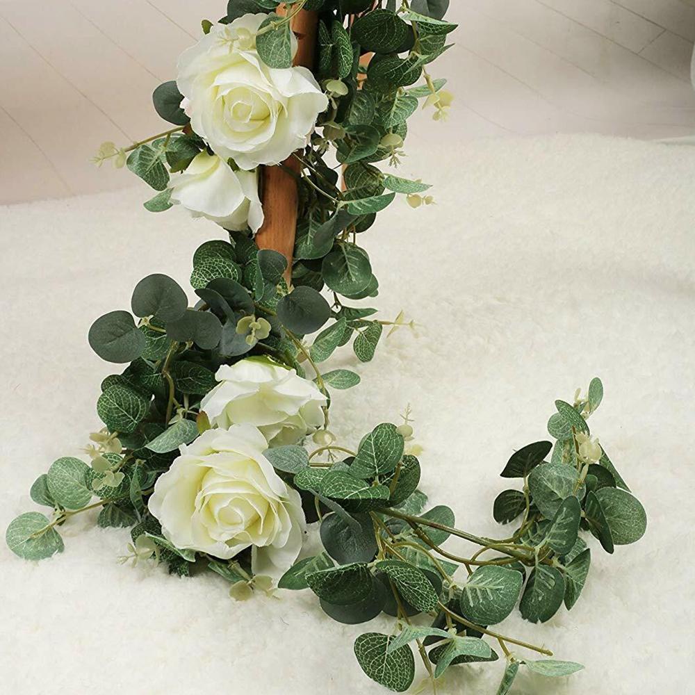 HARRIETT Vòng Hoa Khuynh Diệp Nhân Tạo Handmade Trang Trí Tiệc Cưới