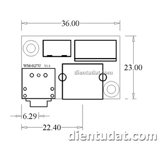Mạch chuyển jack 3.5mm - RCA - domino - header connector