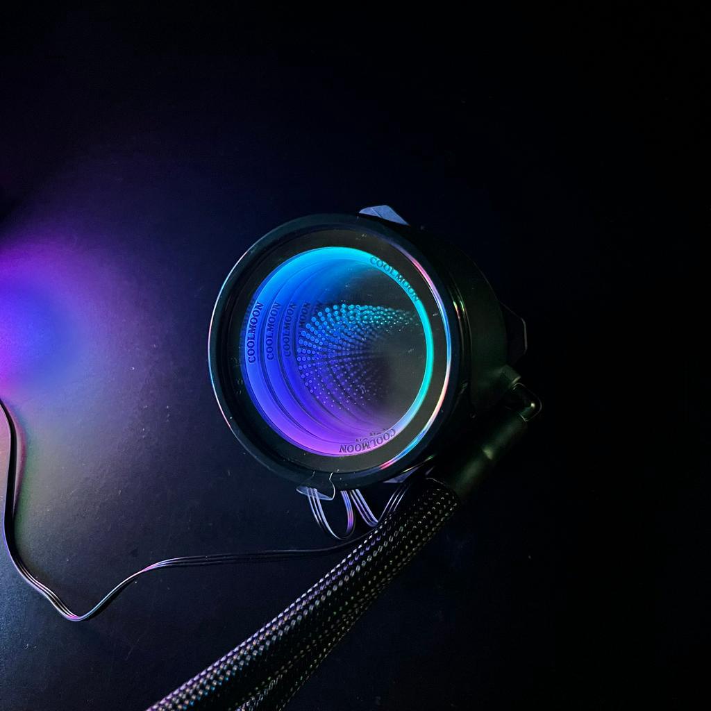 Tản Nhiệt Nước CPU Aio Coolmoon Mirro A240 Đen Led 5v ARGB Gương Vô Cực - Hàng Fullbox