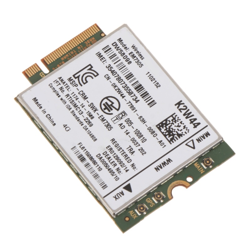 Mô Đun 4G Thẻ M.2 Không Dây Cho Dell3340 E5250 E5450 E5550 E7450 E7250