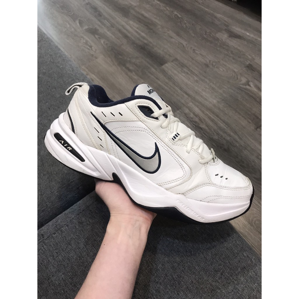 Giày 2hand real NK Air Monarch 4 trắng size 42.5 27cm SP1979