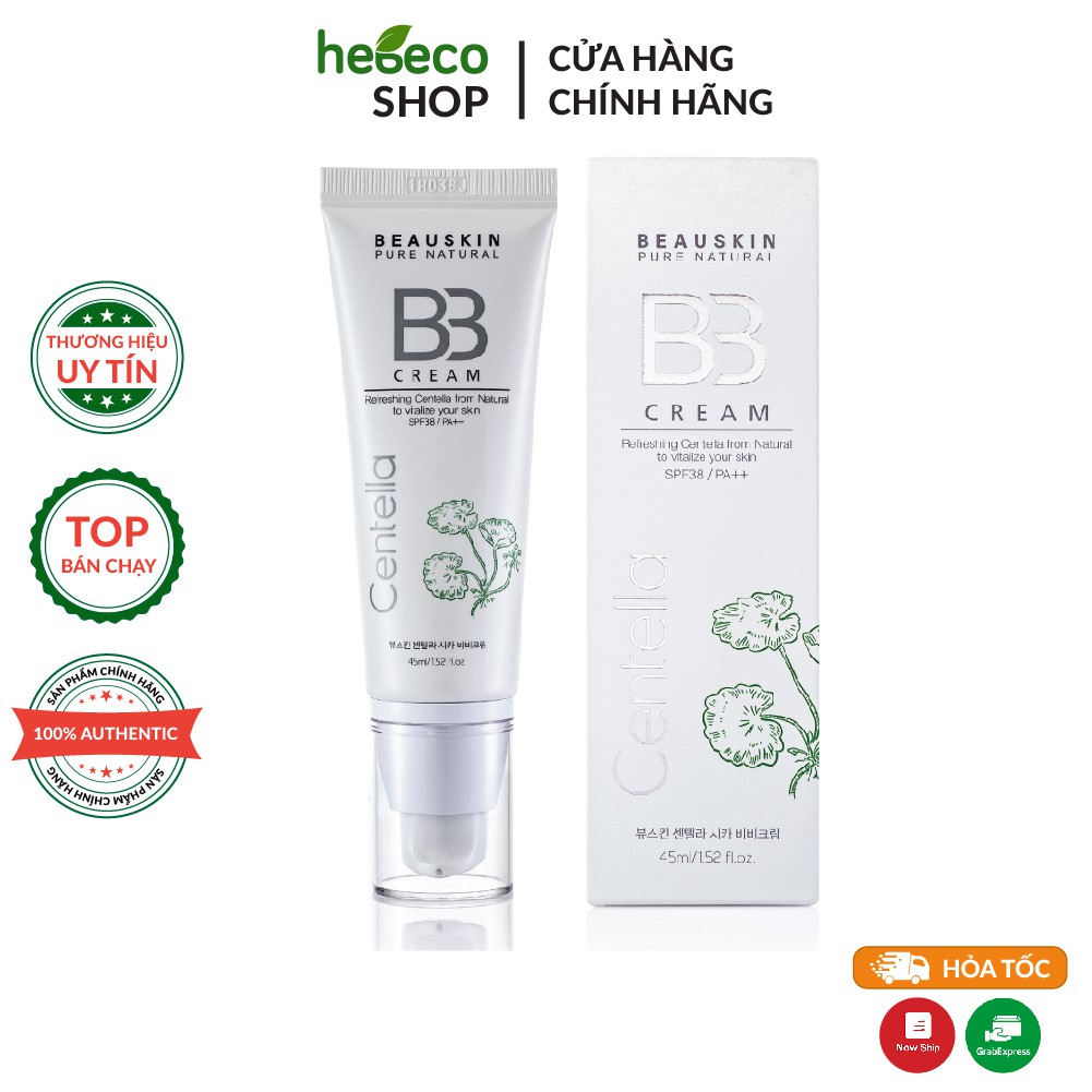 Kem nền kiểm soát dầu Beauskin Centella Cica BB Cream 45ml - Hàn Quốc Chính Hãng