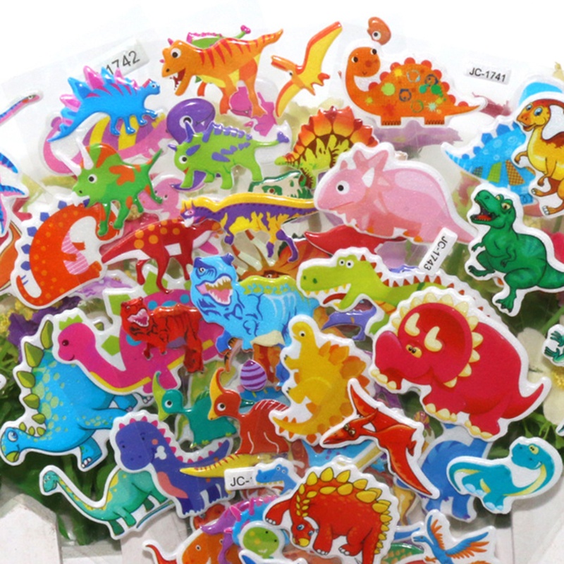 Bộ 10 Tờ Sticker Dán Trang Trí Nhật Ký Hình Hoạt Hình