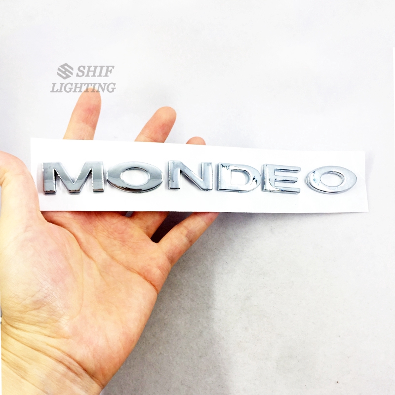 Miếng dán hình chữ MONDEO bằng crom ABS trang trí cho xe hơi FORD