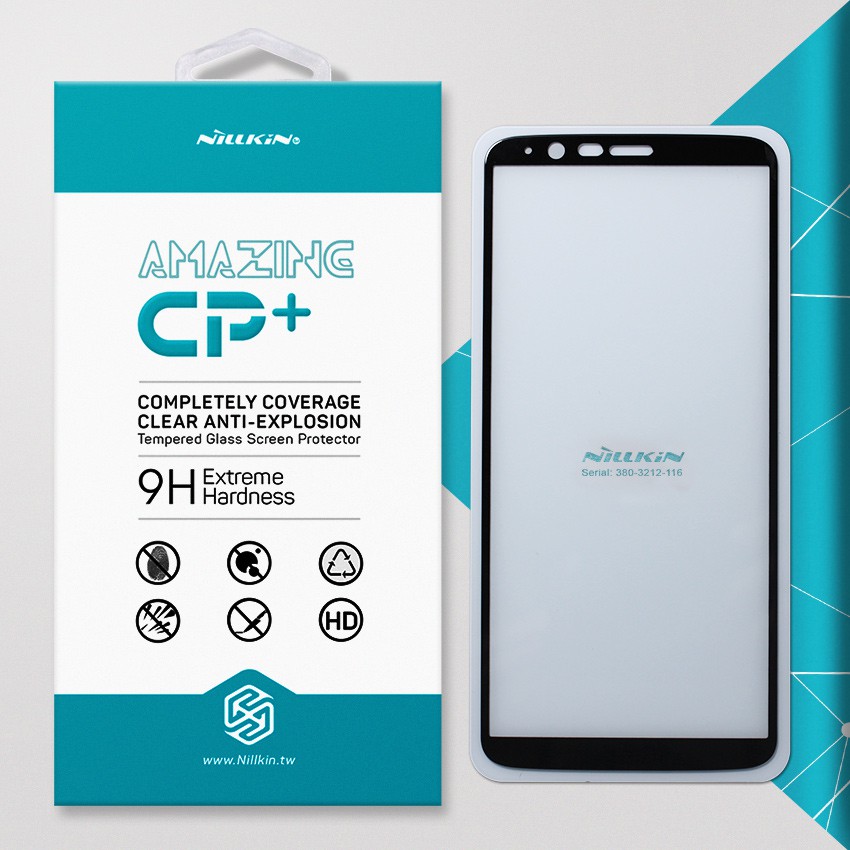 Cường lực OnePlus 5T, One Plus 5T hiệu Nillkin CP+ Full viền màu