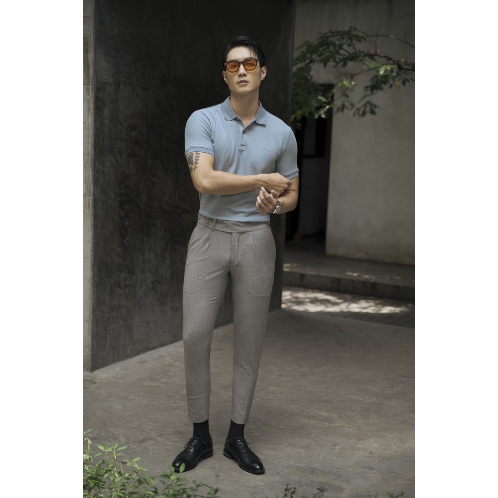 Áo Polo Americus Gosani Logo Bạch Dương Màu Hồng Và Xanh Dương