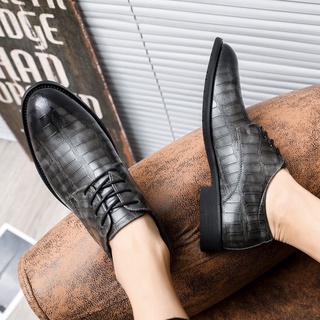 Giày Da Xám Công Sở Cho Nam, Cỡ 38-47