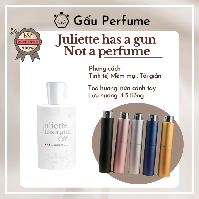 Mẫu thử nước hoa chính hãng Juliette has a G.U.N Not a perfume 10ML
