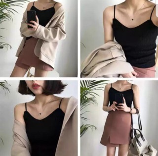 Áo 2 dây len gân hàng Quảng Châu
