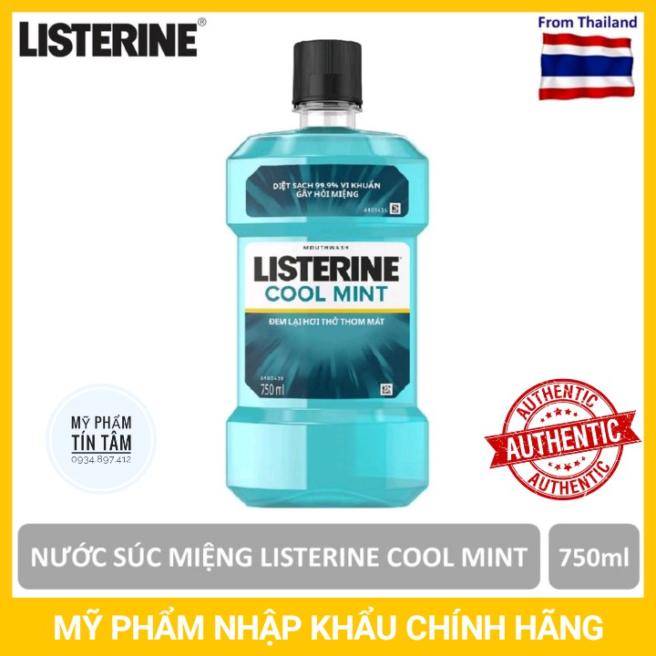 [Auth] Nước súc miệng Listerine Thái Lan