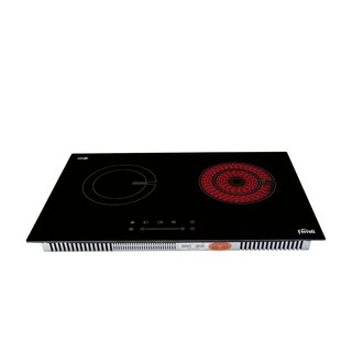 Bếp từ-hồng ngoại ferroli ic4200es, mặt kính eurokera-điều khiển kiểu trượt